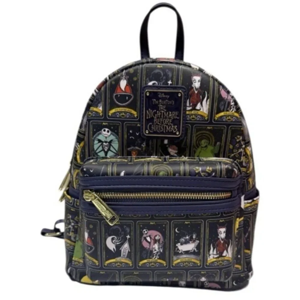 Loungefly Disney Nightmare Before Christmas Tarot Mini Backpack All Over Print